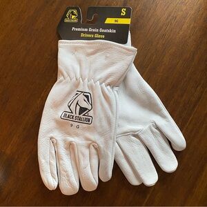 Black Stallion 9G Premium Grain Goatskin Driver's Gloves NEW